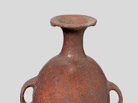 Ame Ker 199  Ame Ker 199, Peru, Nordküste, Chimú/Inka, Später Horizont, Inka, ca. 1470-1532 n. Chr., Amphore, aryballos, makas, Ton, H 22,5 cm, Dm 14,6 cm : Museumsfoto: Claus Cordes, Bestandskatalog Ethnologie
